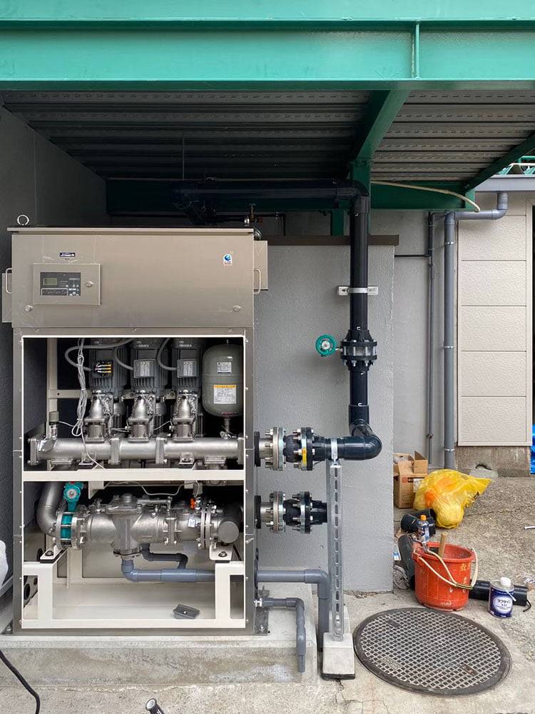 マンション給水切替工事