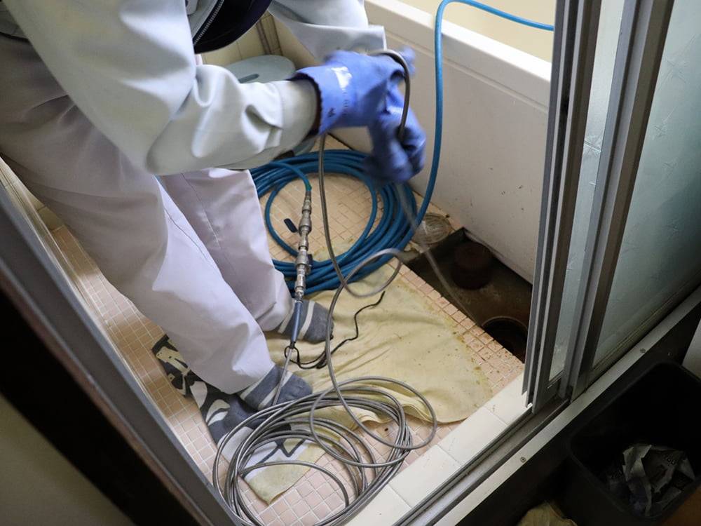 屋内高圧洗浄（風呂場）