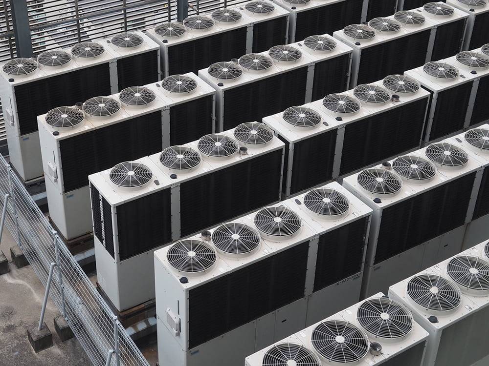 屋上の空調機械設備