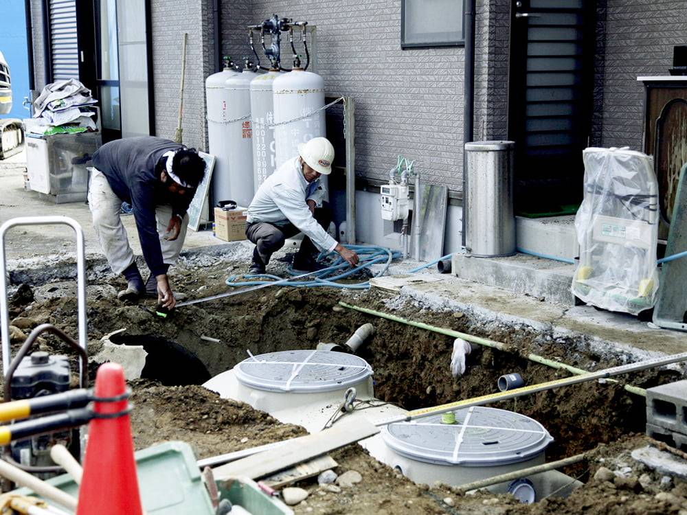 外部排水接続工事