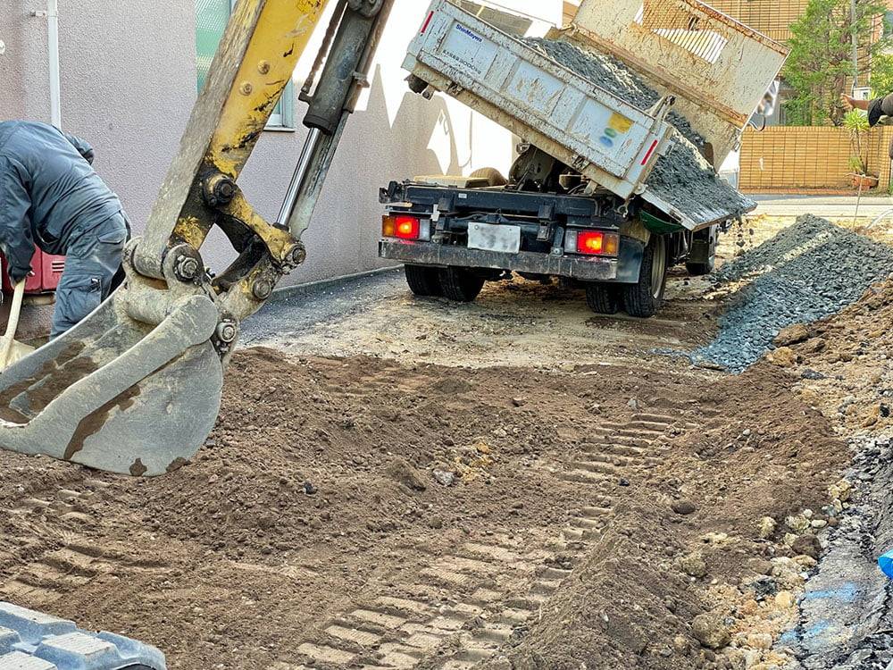 配管やり替え・埋め戻し